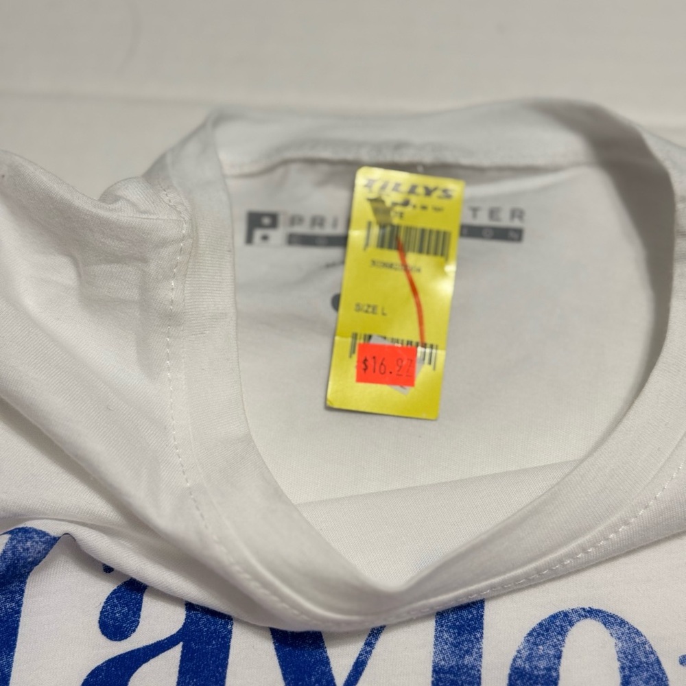Taylor Kids White Tee with Red and Blue Graphic - Picture 3 of 6